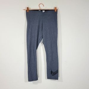 Nike gray cotton leggings small